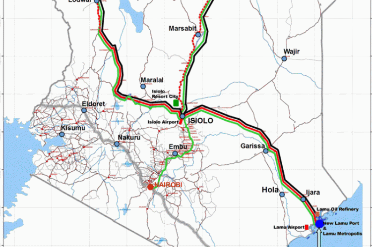 Lamu Port-Southern Sudan-Ethiopian Transport (Lappset) corridor (© By Nairobi123 (Own work) [Public domain], via Wikimedia Commons)
