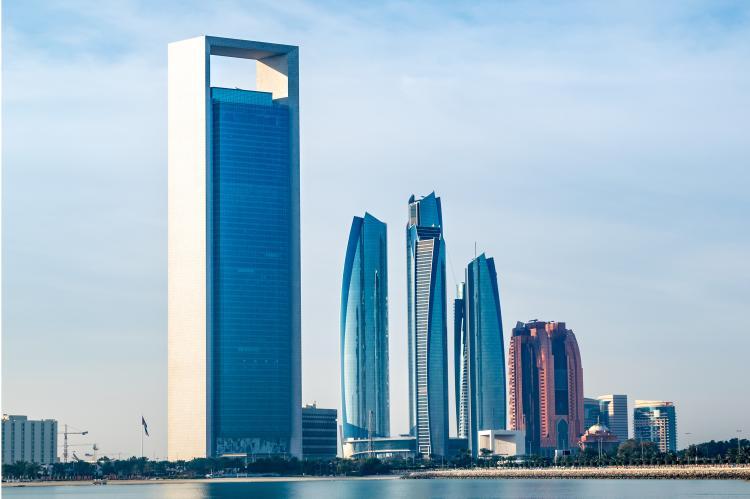 A long view of Abu Dhabi, United Arab Emirates (© Shutterstock/Riyaskkl) 