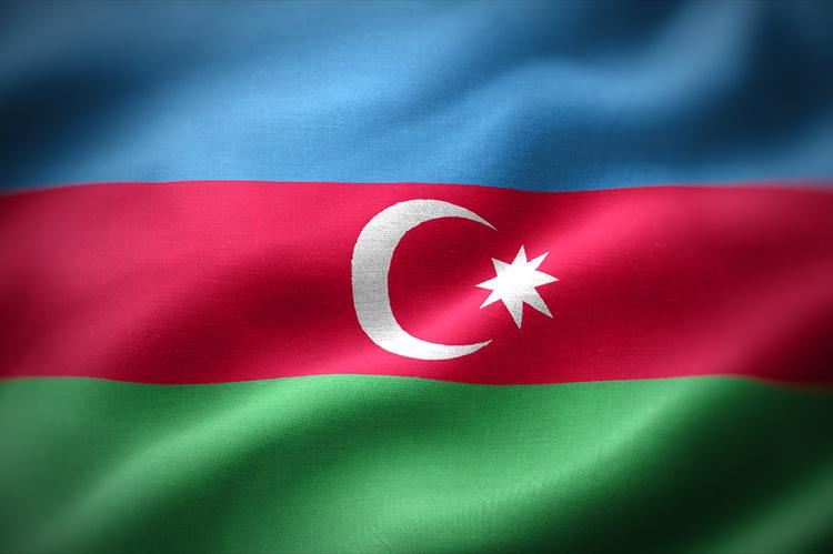Flag of Azerbaijan (© Shutterstock/Tatohra)