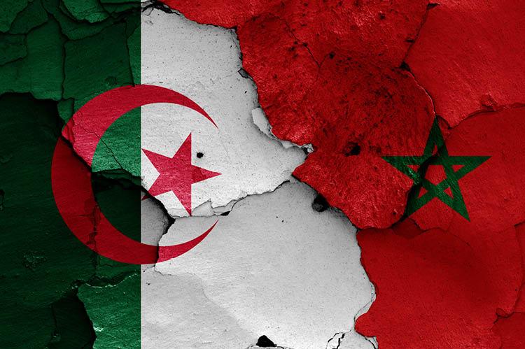 Flags of Algeria and Morocco (© Shutterstock/danielo)