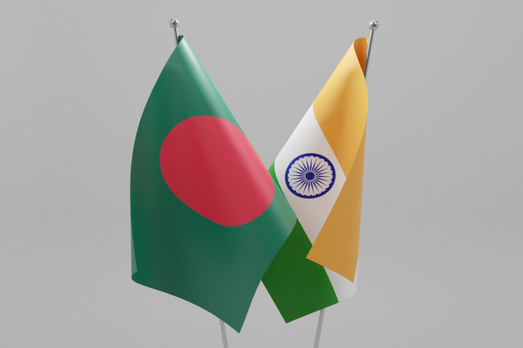 Flags of India and Bangladesh (© Shutterstock/Ahmed Elborollosy)
