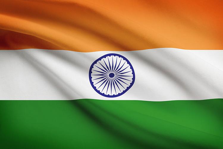 The Indian flag (copyright by Shutterstock/Niyazz)
