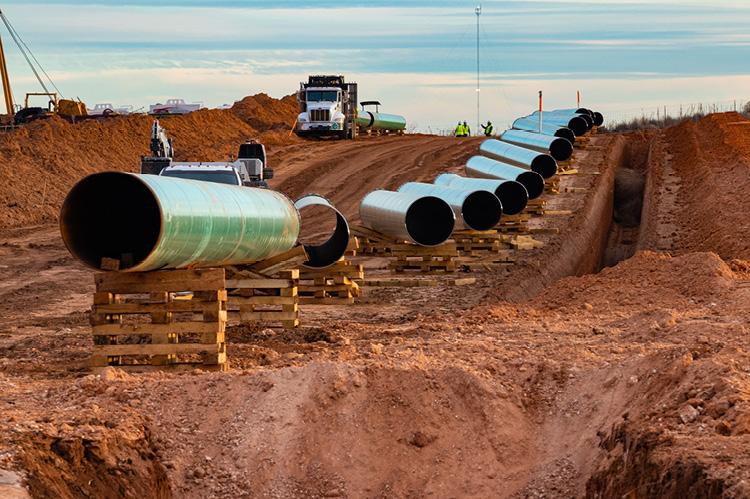 Pipeline contruction side in the Permain Basin (© Shutterstock/G B Hart)