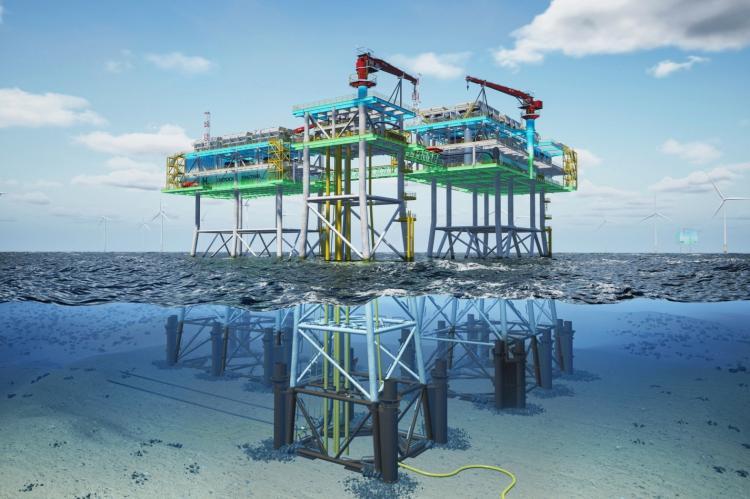 Experts from Tractebel and partner companies developed the world's first infrastructure and facilities concept that relies on offshore hydrogen caverns (© Tractebel)