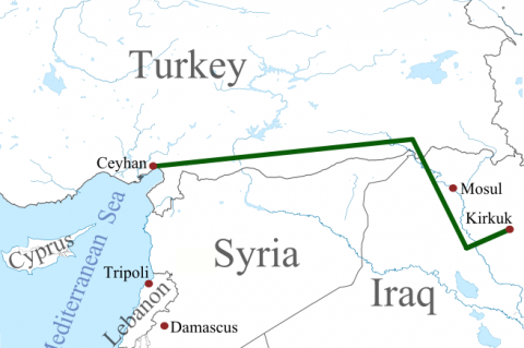 Kirkuk–Ceyhan oil pipeline (© 2012 Amirki [CC BY-SA 3.0 (http://creativecommons.org/licenses/by-sa/3.0)])