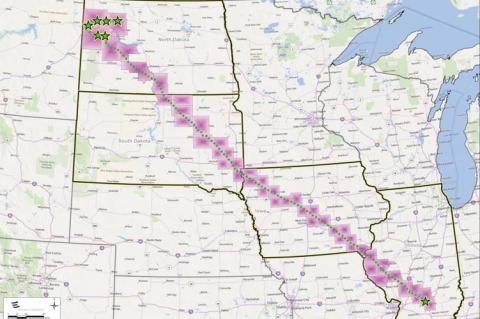 Route of the Dakota Access Pipeline (© 2015 Energy Transfer Partners, L.P.)