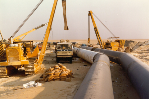 Construction of the Riyadh Water Transmission System (© ILF)