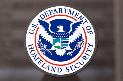 Department of Homeland Security Seal located outside the Federal Emergency Management Agency headquarters in Washington, DC (copyright by Shutterstock/Mark Van Scyoc) 