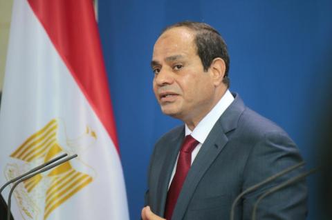 Egyptian president Abdel Fattah el-Sisi at a press conference in 2015 (© Shutterstock/360b)