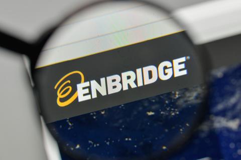 Enbridge energy logo on the website homepage (© Shutterstock/Casimiro PT)
