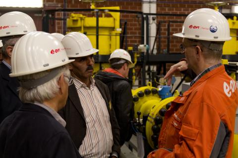 Site visit at E.ON Hanse gas storage and dispatching center Hamburg Reitbrook