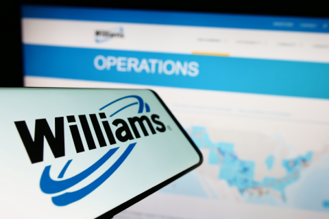 Logo of Williams infront of the website (© Shutterstock/T. Schneider) 