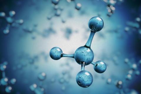 3D rendering of a Methane molecule (© Shutterstock/vchal)