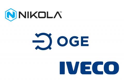 Logos of Nikola, OGE & IVECO (copyright by Nikola, OGE & IVECO)