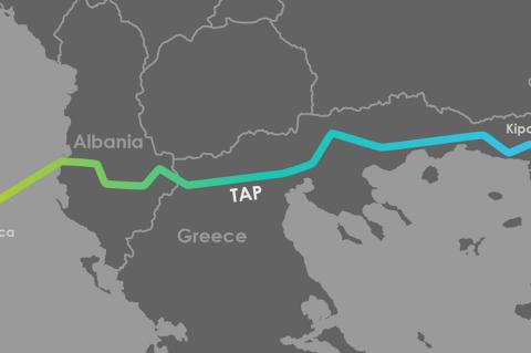 Route of the Trans Adriatic Pipeline (© Trans Adriatic Pipeline AG)