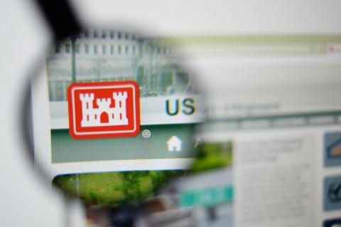 United States Army Corps of Engineers through a magnifying glass (copyright by Shutterstock/Gil C) 