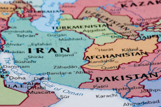 Iran & Pakistan on the map (© Shutterstock/Claudio Divizia) 
