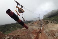 Construction Of Pipelines In Steep Terrain With Cable Crane Systems